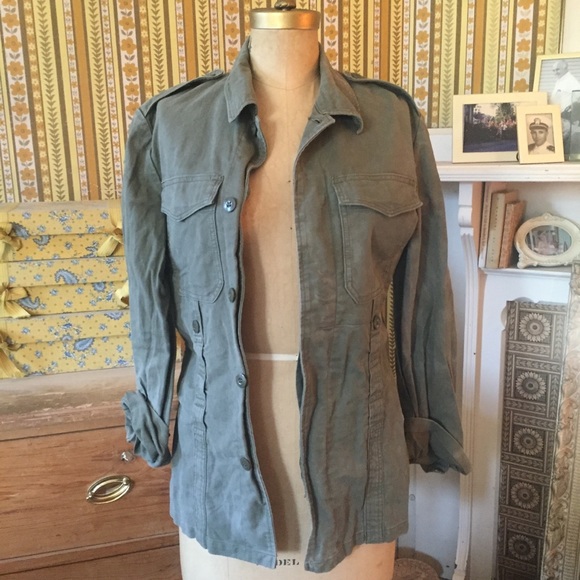 Vintage Jackets & Blazers - Vtg Boho Army jacket